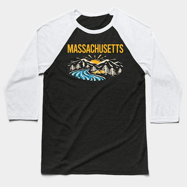 Nature Landscape Massachusetts Baseball T-Shirt by rosenbaumquinton52